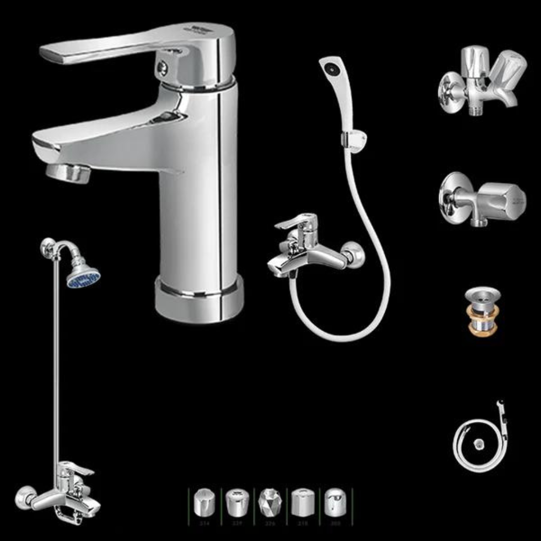 Master Sanitary Arco Lever Set - Silver Series