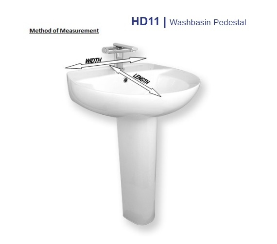 Porta HD11 Basin Pedestal