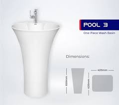 Pool 3 One Piece Basin