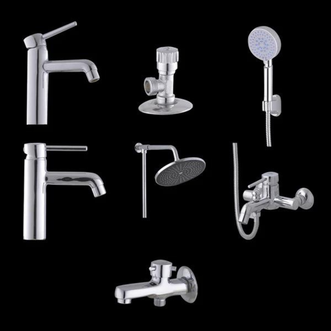 Master Sanitary Merlin Lever Set - Silver Series