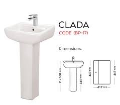 Master Clada Code (BP-17) Basin Pedestal