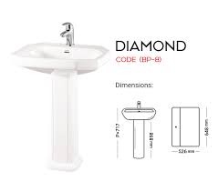 Master Diamond Code (BP-8) Basin Pedestal