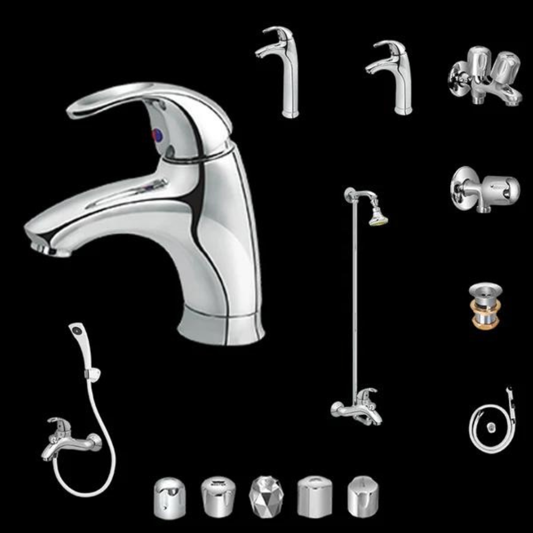 Master Sanitary Alba Lever Set - Silver Series