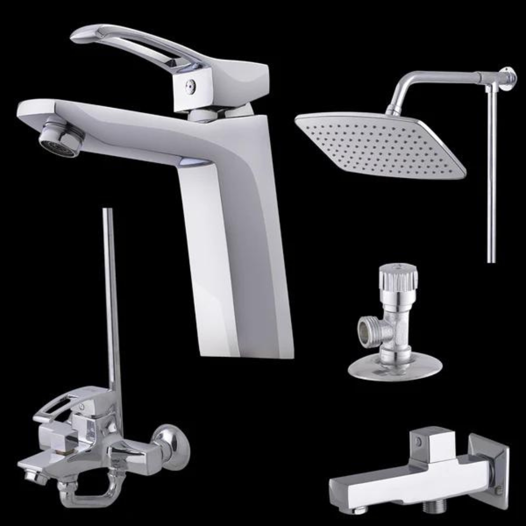 Master Sanitary Hazle Lever Set - Silver Series