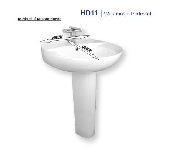 Porta HD11 Basin Pedestal