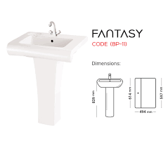 Master Fantasy Code (BP-11) Basin Pedestal